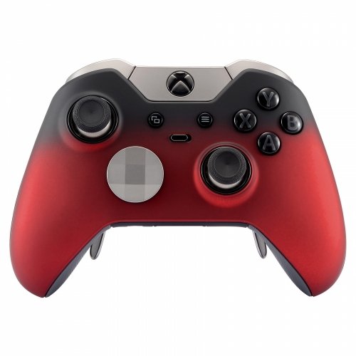 Soft Touch Shadow Red Xbox One Elite Rapid Fire Custom Modded Controller 40 Mods for All Major Shooter Games, Auto Aim, Quick Scope, Auto Run, Sniper Breath, Jump Shot, Active Reload & More