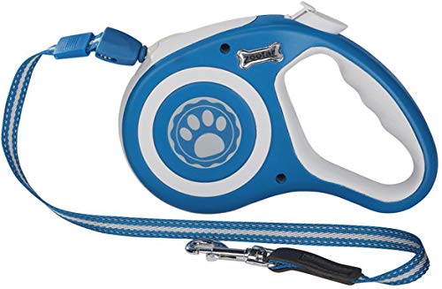 Zoofari - Correa para Perros, Extensible, para Perros, máx. 5 Metros, con función retráctil, Parada y botón de Bloqueo