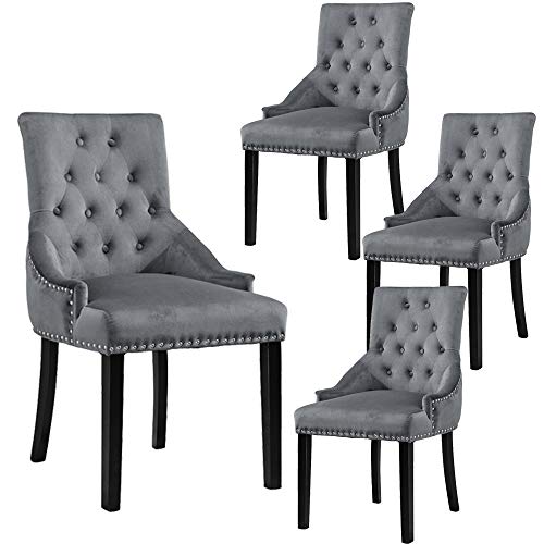 10 Best Grey Velvet Dining Chairs With Knocker June 2023