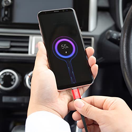 Chafon Car Charger 3A 36W Fast Charge Retractable Ip/Type C/Micro Usb Charging Cable Adapter, Compatible With Most Cell Phones Tablets (2.6Ft) #TOP6