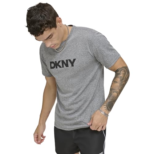 Image of DKNY Men's Short Sleeve Quick Dry 40+ Protection UPF Active Top