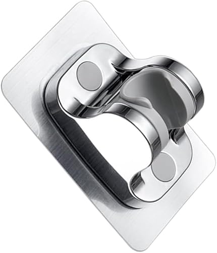 Xlandalyuefa Silver Adjustable Shower Head Holder No Drilling Wall Mount Bracket Handheld Showerhead For Bathroom