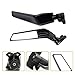 PACEWALKER Motorcycle Adjustable Aluminum Rearview Mirror Wind Wing Mirror Compatible with 2018-2022 KAWASAKI Ninja 400 650 ZX10R ZX6R ZX-636 Honda Suzuki