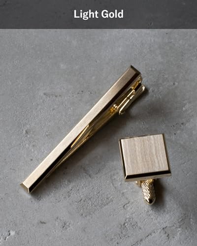 Image of [TAVARAT] Tie Clip Tie Clips for Men Black Silver Light Gold Tie Bar Tie Pin Tps-163