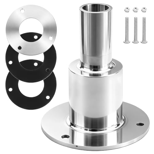 Durch Rumpf Auspuff Hautanpassung für 24mm Abgasschlauch, Edelstahl 316 Schiffsauspuff Rohrauspuff Dieselheizung Zubehör, Hull Auspuff Haut Montage, Standheizung Auspuff Boot für LKW Boot Auto Gerade