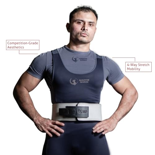 Image of Powerlifting Singlet, Competition-Ready IPF Standard Gym Suit, 4-Way Stretch Compression Fabric, Non See-Through, for Squats Deadlifts Bench Press