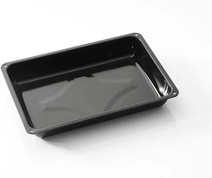 Cook-Lab 2 Adet (36 Ve 26 * 37 Cm) Siyah Parlak Emaye Yuvarlak Ve Kare Fırın Tepsi Seti Siyah 26 Cm