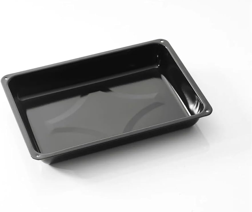 Cook-Lab 2 Adet (36 Ve 26 * 37 Cm) Siyah Parlak Emaye Yuvarlak Ve Kare Fırın Tepsi Seti Siyah 26 Cm