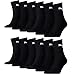 Produktbild Puma Herren Short Crew Socks Frotteesohle 12er Pack Sportsocken, Schwarz, 43-46