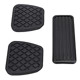 Aramox Brake Clutch Pads Cover, 46545 SH3 000 Plastic Car Pedal Covers Kit Replacement Brake Clutch Pedal Pad for CL 1997-2001