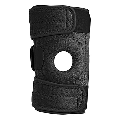 Luwint Kids Youth Neoprene Knee Brace, Open Patella Stabilizer with Adjustable Straps Knee Pads Support for Arthritis, ACL, Relieves Pain, Basketball, Sports, 1 Piece Cover