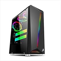 1. Spieler Regenbogen R3 Mid Tower Gaming Case - Schwarz USB 3.0
