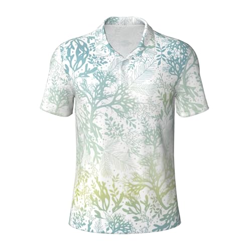 Polo homme manches courtes bleu marin - Polo de golf imprimé