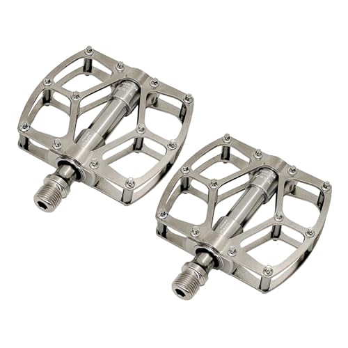 Pédale de vélo antidérapante à 3 roulements étanches avec filetage standard 9/16" pour VTT