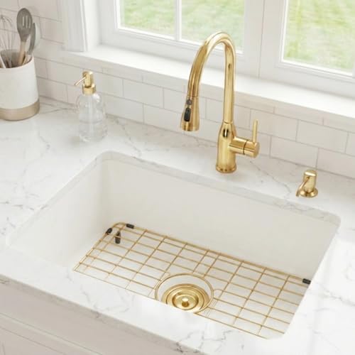 Lonsince Gold Sink Grid 24 15/16"x13 1/8",Sink Protectors for Kitchen Sinks,Sink Grate,Sink Bottom Grid by Lonsince - Used condition - Image 2