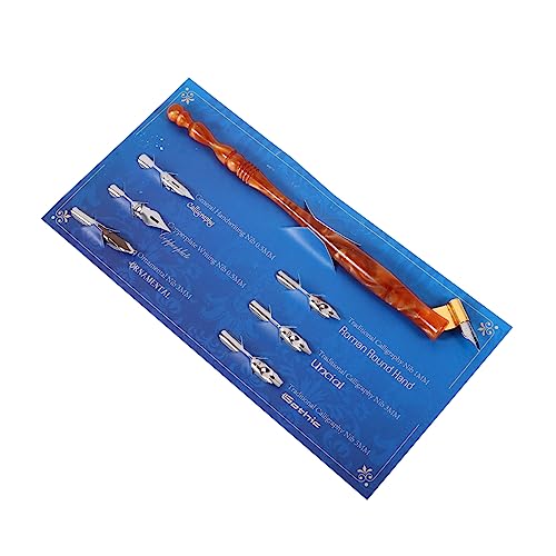 VILLCASE 1 セット 木製ディップペン カリグラフィー 入門セット ペン軸 万年筆 木製 書道ペン カリグラフィー ペン インク ペン つけペン 軸 スーツ 学生 木の棒 描画ペン