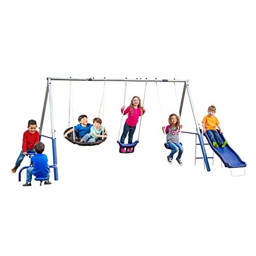 XDP Recreation Free N' Swing Swing Set, Gray