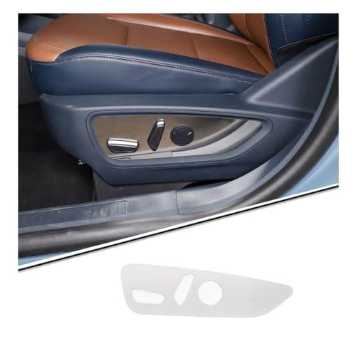 Embellecedor de cubierta decorativa de panel de asiento plateado en acero inoxidable de coche