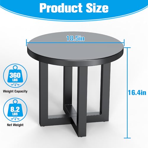 Outlux METAL OUTDOOR PATIO ROUND TABLE Metal Outdoor Round Table thumb #2