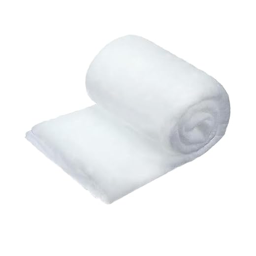 Tapis fausse neige 80 x 240 cm blanc