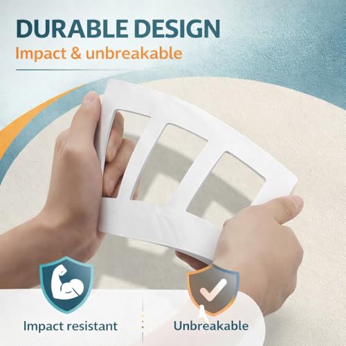 Placas de pared sin tornillos vistas policarbonato blanco resistente 4
