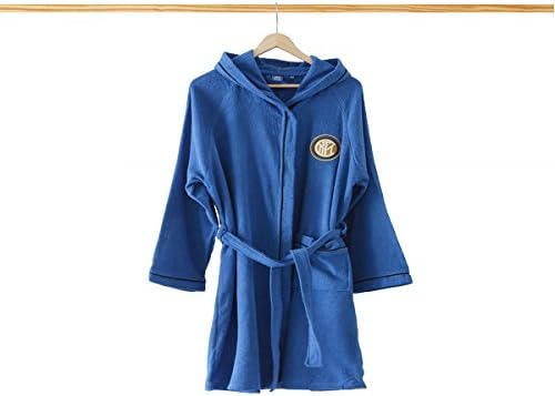 F.C. Inter Accappatoio microspugna Bambino/Ragazzo Ufficiale Salvaspazio P069 8-10 Anni
