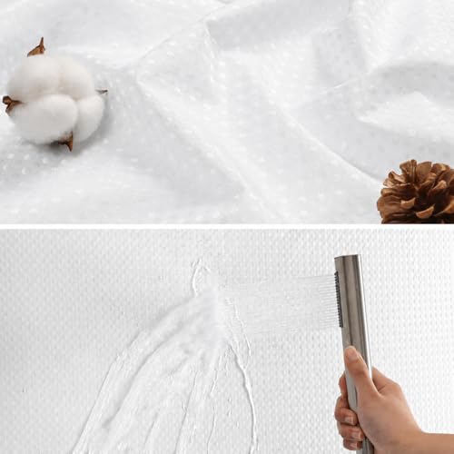 Image of HOMETHREADS Embrace Luxury with Our 6-Feet Long Premium Polyester Shower Curtain with 12 Hooks for a Lavish Bathroom Ambiance | Stylish, Splendid, and Perfectly Sized (Classic White, 180x180cm)