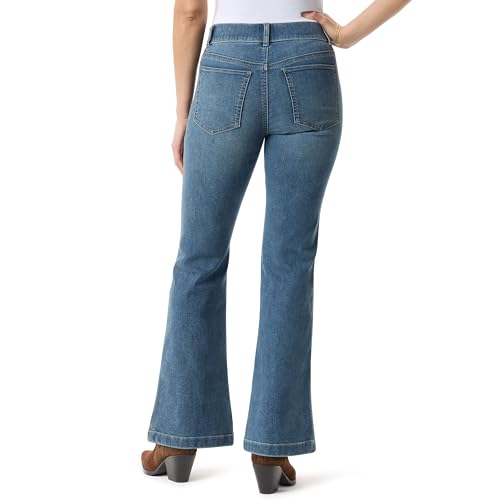 Image of Gloria Vanderbilt Women's Shape Effect Pull On High Rise Flare Jeans