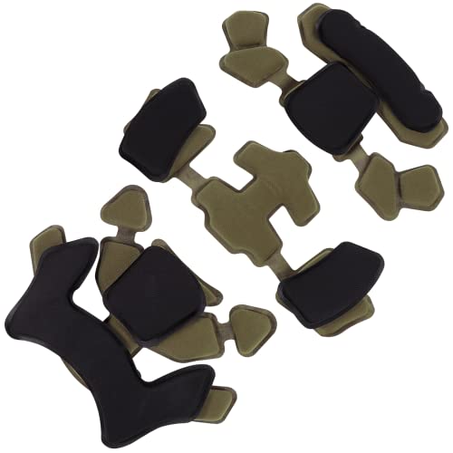 Coxeer 1 Tactical Airsoft Helmet Pads Set, Memory Foam Protective Cushion, Double Layer Buffer Padding Kit Replacement For Mt Helmets #TOP1