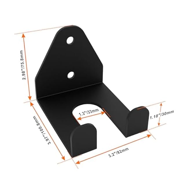 Olympic Barbell Hanger,Garage Gym Bar Wall Rack,Vertical Barbell Mount Rack,Single Barbell Holder Wall Mount,Space Saving Commercial or Home Gym Accessory,Holds 33mm Bar (1 hook black)