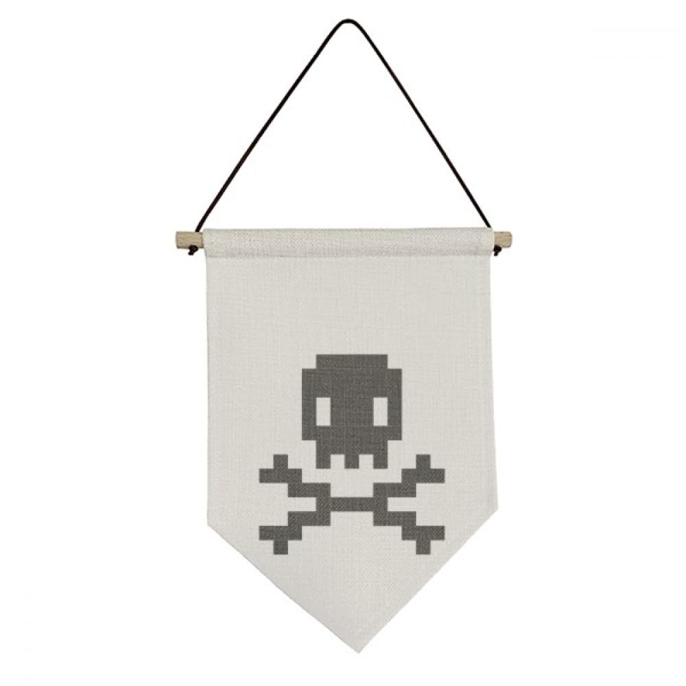 Toile Drapeau Pirate Danger L Pixel pour masquer un mur vide