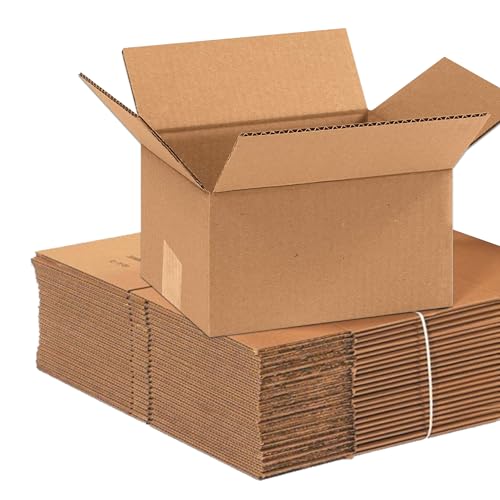 Image of AVIDITI 9x7x5 Corrugated Boxes, Small, 9L x 7W x 5H, Pack of 100 | Shipping, Packaging, Moving, Storage Box for Home or Business, Strong Wholesale Bulk Boxes