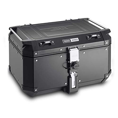 Givi OBK58B Trekker Outback Monokey   Baúl de aluminio, Negro, 58 Litros, Carga Máxima 10 Kg