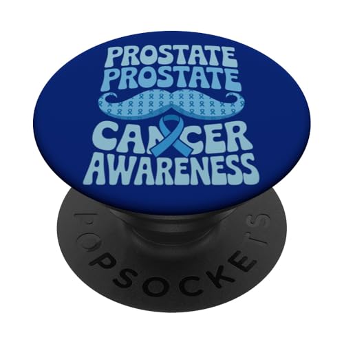 I Beat Prostate Men Groovy Prostate Cancer Awareness Tee PopSockets PopGrip Adesivo