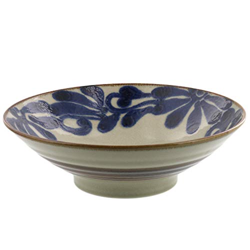 テーブルウェアイースト 和食器 麺鉢 どんぶり 琉球カラクサ ルリ sh-015-01のサムネイル