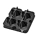 Ice Cube Trays Mold, Todram 3D Diamond-Shaped Flexible Silicone Ice Tray with Spill-Resistant Removable Lid and Funnel for Cocktail Whisky Bourbon Pudding Chocolate BPA Free
