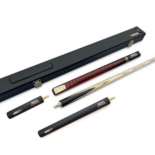 Winsport Queue Snooker Set Ronnie O'sullivan RS-3, 2-teiliger Queue, Queuekoffer, 2 Verlängerungen,...