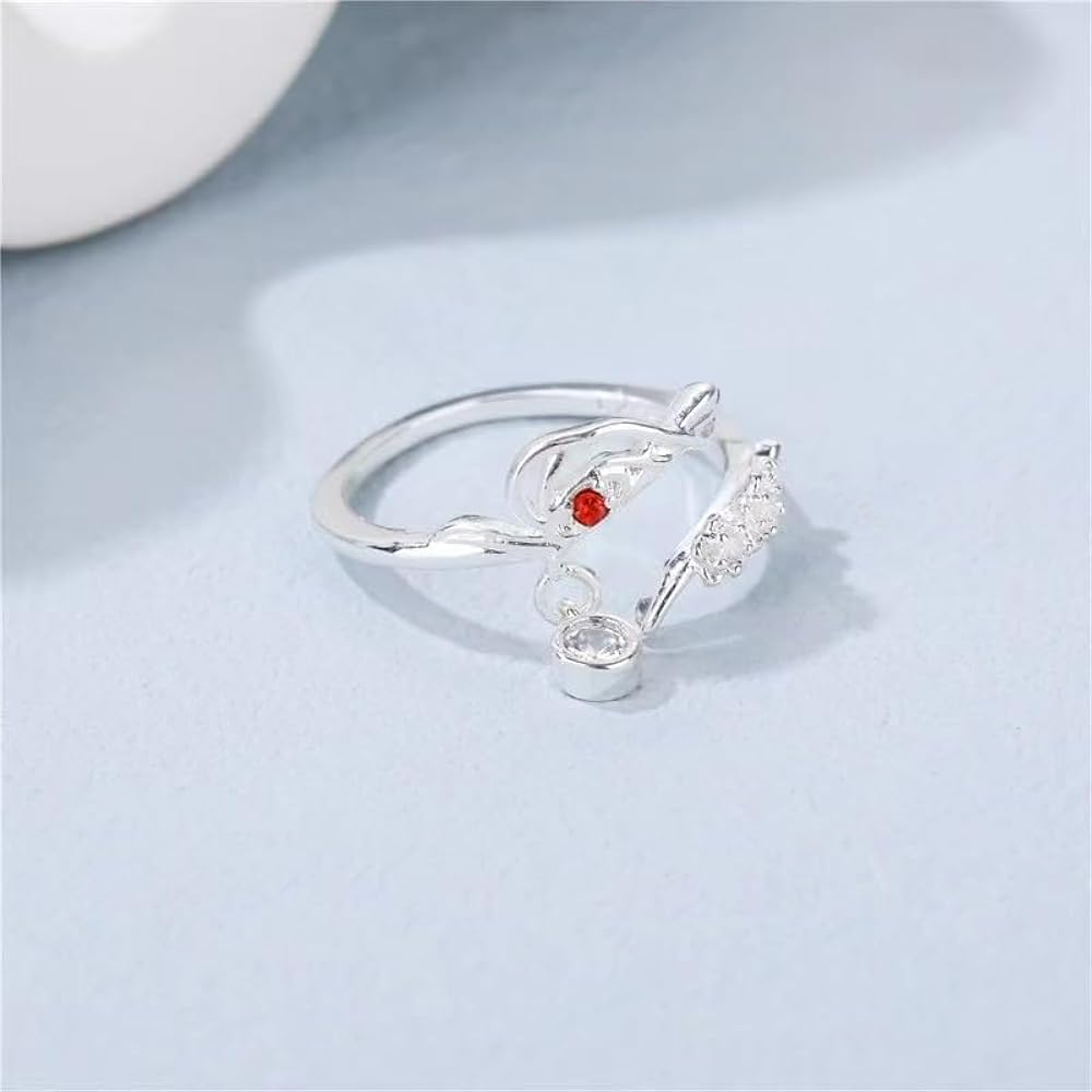 DJMANMENGG Heaven Official's Blessing Ring Tgcf Earrings Hua