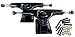 5" Speed Trucks Set - Black (2 Trucks w/ 1" Screws)