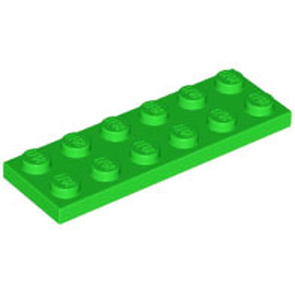 LEGO Plate 2 x 6 Part 3795, Part 3795, Choose Your Colour (Bright Green, 10, Bricks) — image 1