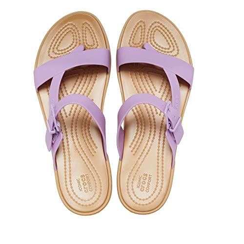 Crocs Tulum Toe Post Sandal Orchid 4 M #TOP4