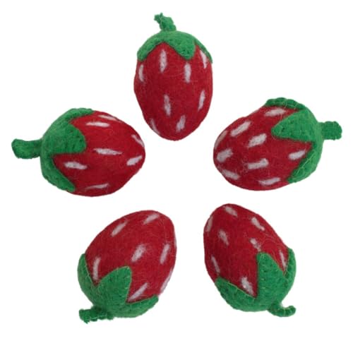 Fruit Felt Shapes 2"- Yellow Green Orange Citrus, Watermelon, Apple,