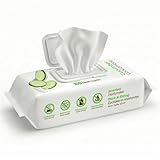 Best Pet Supplies 8' x 9' Large Dog Wipes - Cleaning and Deodorizing for Paws and Coat - Gentle Formula with Cucumber Vitamin E for Puppies and Cats - 100 Count