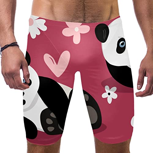 Maillot de bain long homme panda rose 3XL Hui Jin Shop