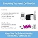 OHC GluNEO Pet Blood Glucose Monitoring System for Cats and Dogs – Accurate & Easy Testing Complete Set – Includes Wireless Meter, Lancing Device, 25 Test Strips, 25 Lancets, Soft Case