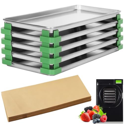 Freeze Dryer Trays Medium Metal Trays(5 Pcs)