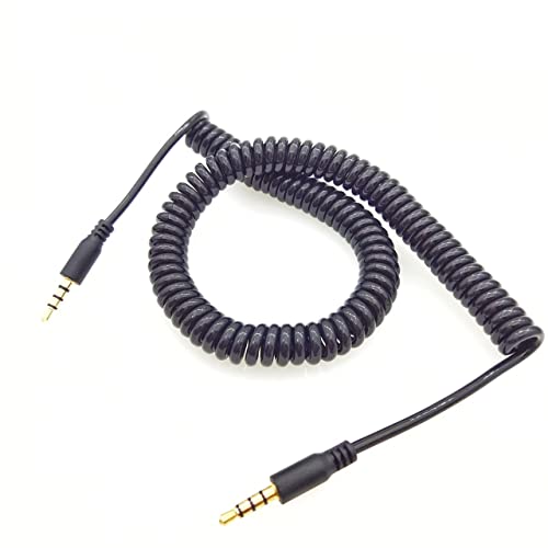 Cable Auxiliar Seadream 3.5mm Macho a Macho 2.4M Espiral miniatura 2
