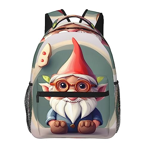 Bolso de libros con estampado de cerdo y mochila de viaje escolar para hombres y mujeres