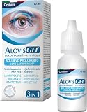 AlovisGel Liquid-Gel 3in1 - Collirio Sterile Lubrificante, Idratante, Rinfrescante per Occhi Secchi. Con Acido ialuronico ed Aloe Vera gel - 10 ml