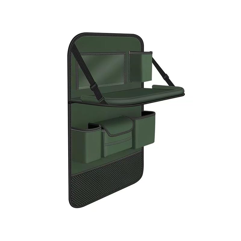 Organizer Sedile Posteriore Auto per Fiat Panda Cross, Impermeabile Organizzatore Pelle Multi-Tasca Protezione Sedile Auto Accessori,B-1PC